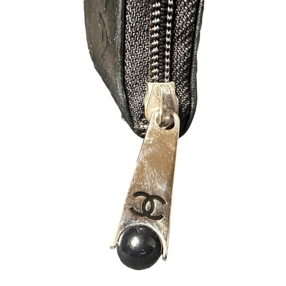 CHANEL Ultimate Leather Embossed Zip Around Travel Wallet - Picture 3 of 11